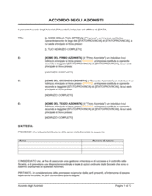 Accordo degli azionisti Accordo degli azionisti
