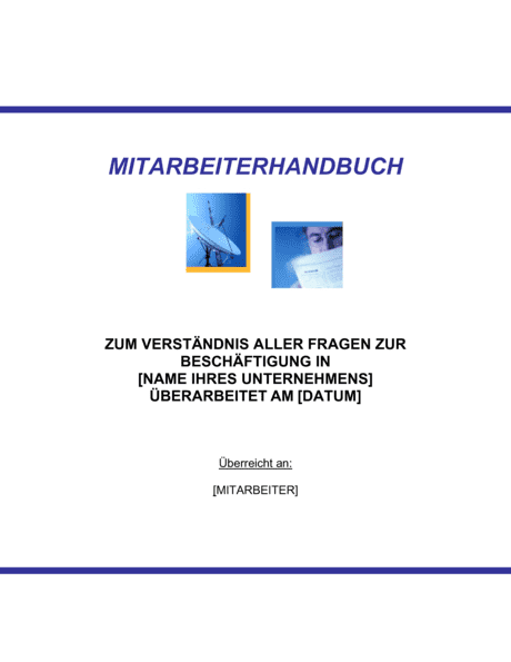 Mitarbeiterhandbuch Vorlagen Und Muster Biztree