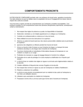 Modèle de politique d'entreprise