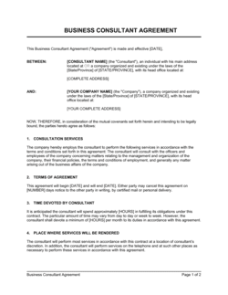 Consulting Agreement Short
